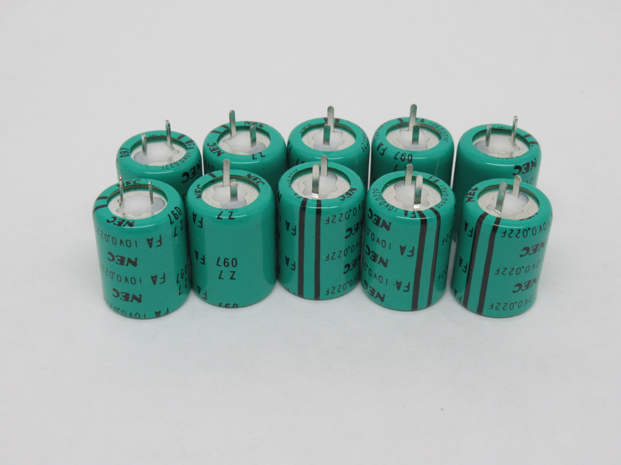 NEC FA1A223ZF Super Capacitor 22,000uF 11VDC LOT OF 10 NOP