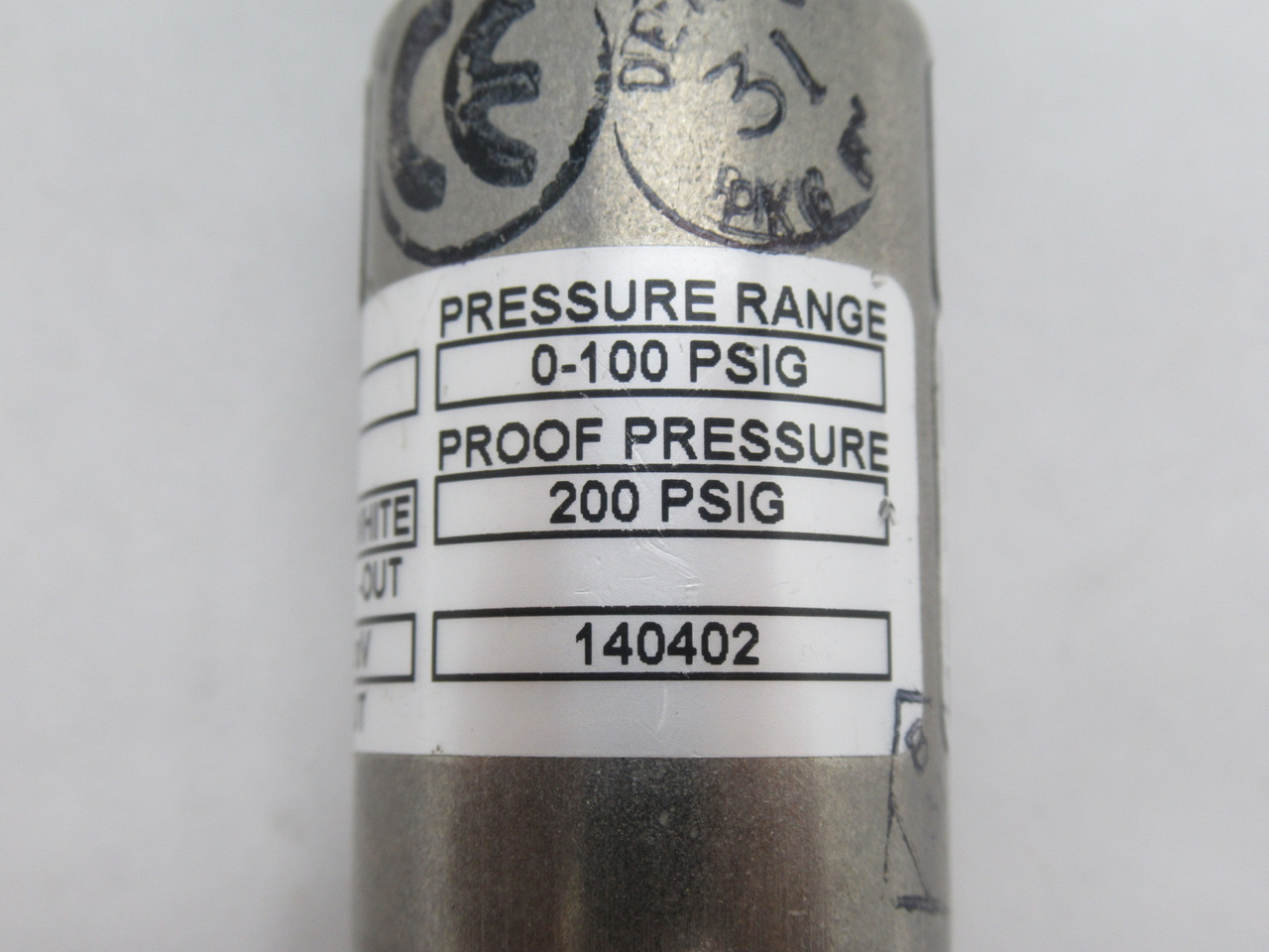Barksdale 422H2-04 Pressure Transducer 100mV Output 0-100 psi Range USED