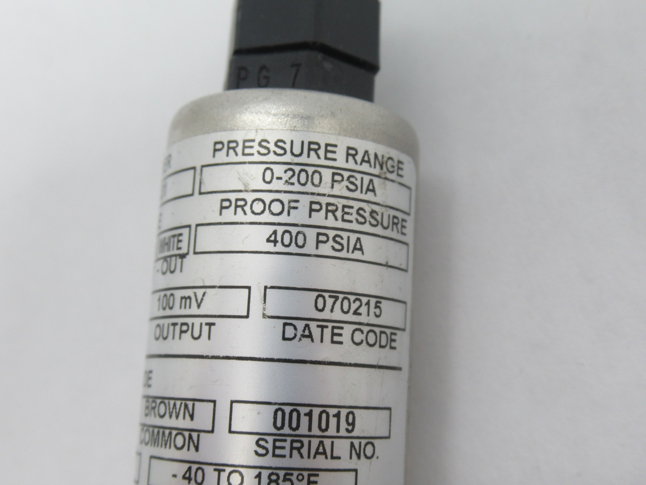 Barksdale 422H2-06-A-Q31 Pressure Transducer 100mV Output 0-200 psia Range USED