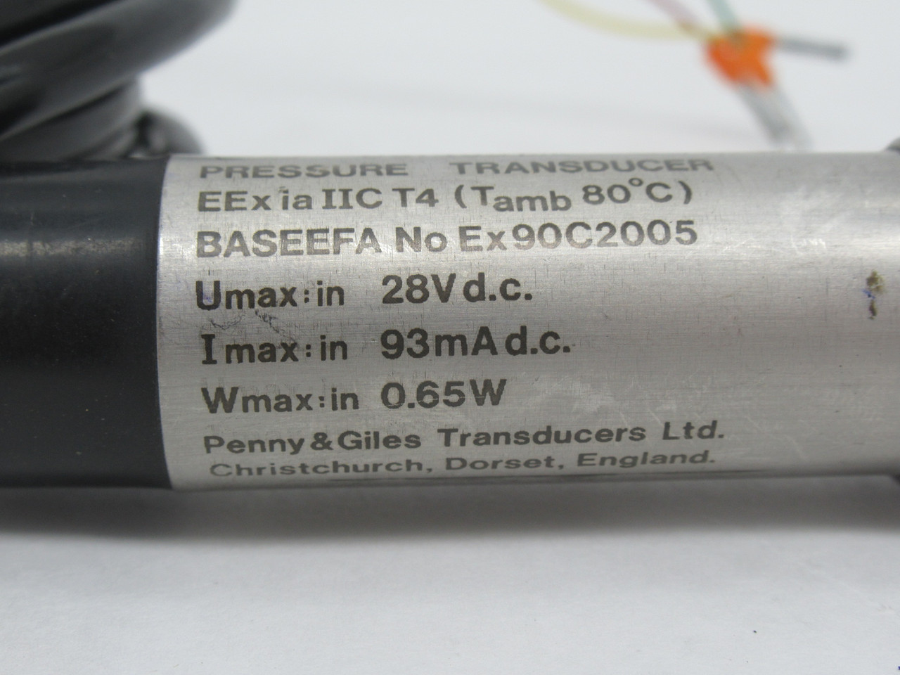 Penny & Giles D67300 Pressure Transducer 2 bar 28VDC 93mA 0.65W USED