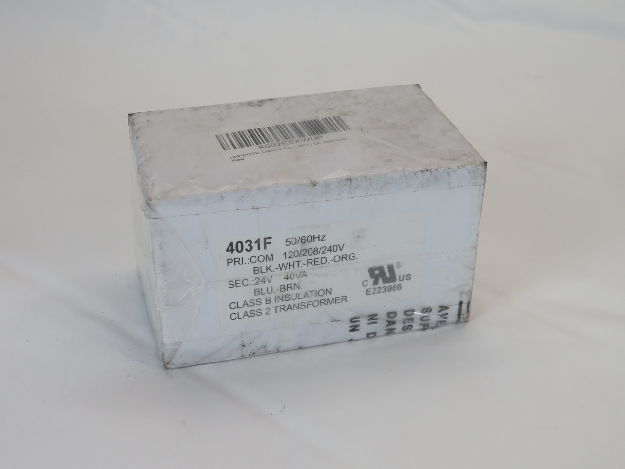 Generic 4031F Transformer 40VA Pri 120/208/240V Sec 24V 50/60Hz SEALED NEW