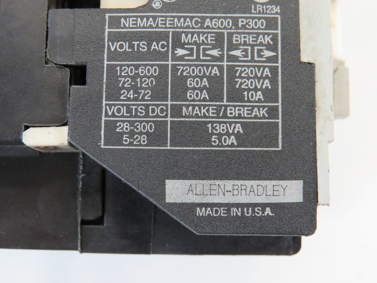 Allen-Bradley 700-F310A1 Ser. C Control Relay 3NO 1NC 10A 110/120V 50/60Hz USED