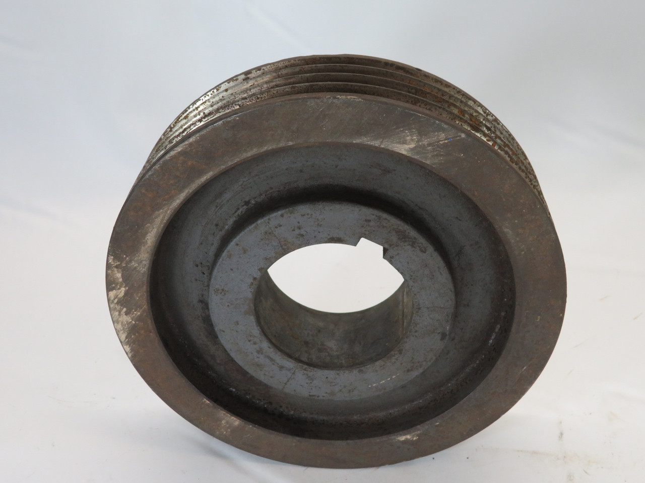 Browning 4Q3V80 Pulley 3/4"-2-11/16"ID Q1 Bushing 4Groove 8"OD 3V Belt RUST USED