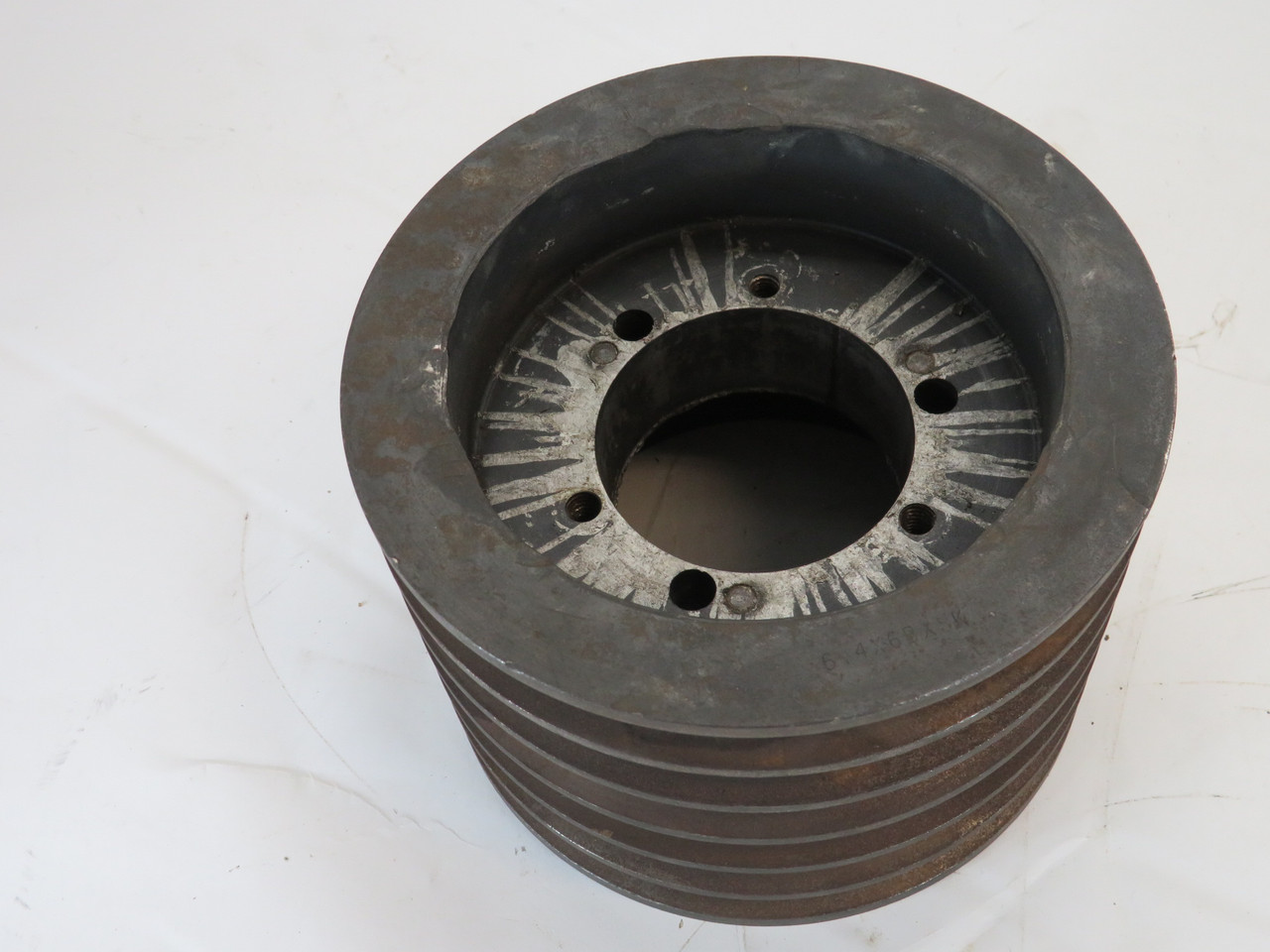 Generic 6.4X6BXSK Pulley 2.625" Max Bore SK Bushing 6 Groove 6.75"OD RUST USED