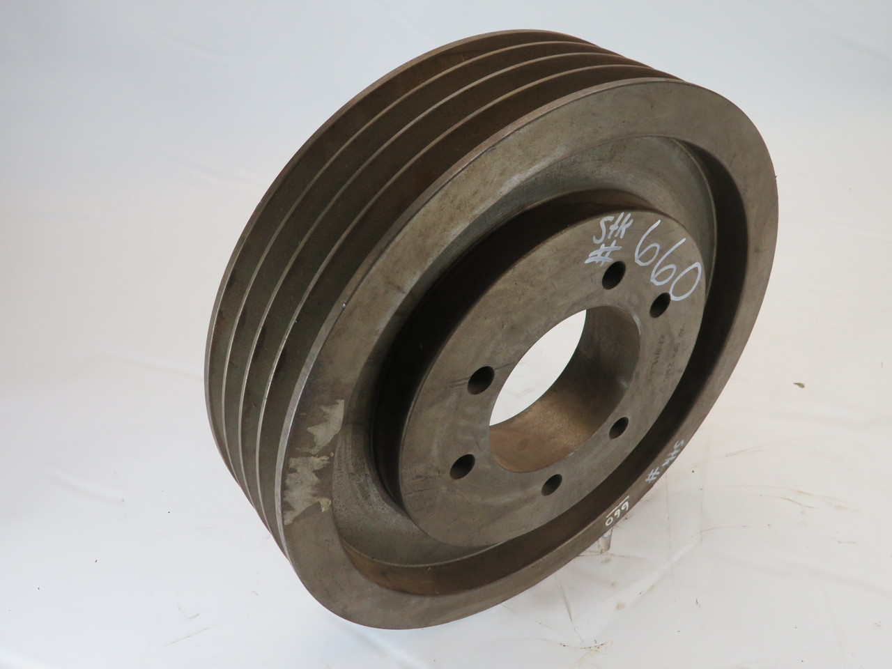 Generic 4/511.8-E Sheave 7/8"-3-1/2"ID E Bushing 4 Grooves 11.8"OD RUST USED