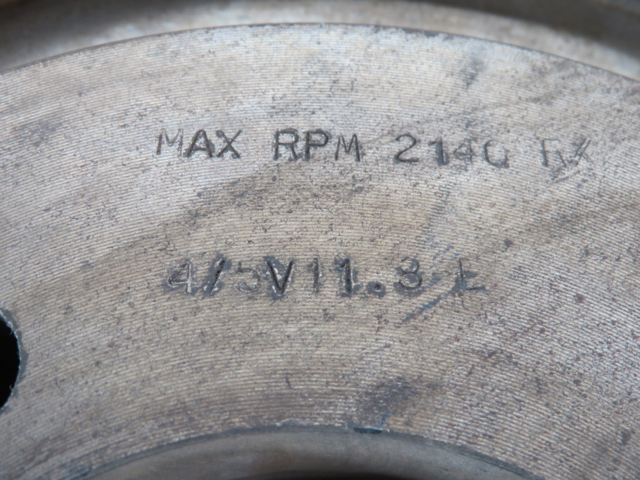 Generic 4/511.8-E Sheave 7/8"-3-1/2"ID E Bushing 4 Grooves 11.8"OD RUST USED