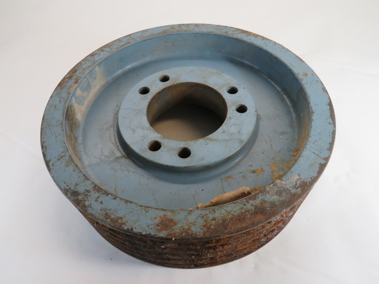 Maska 5-5V12.5E Sheave 7/8-3-1/2"ID E Bushing 5 Groove 12.5"OD 5V Belt RUST USED