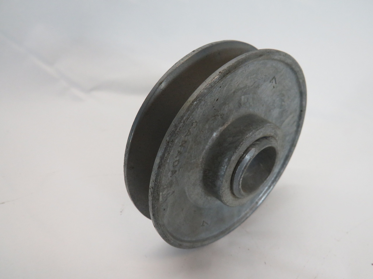 Generic NHS82 Aluminum Pulley 1/2"ID 1 Groove 3-7/8"OD A/B Belt USED