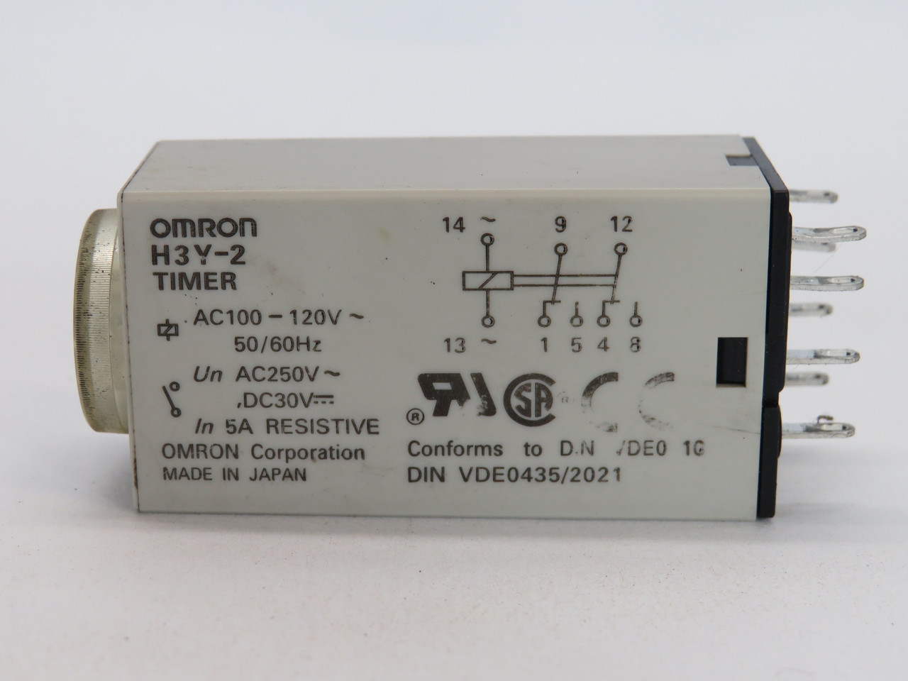 Omron H3Y-2 AC100-120 10S Solid State Timer ON-Delay 100-120V 5A 10 Seconds USED