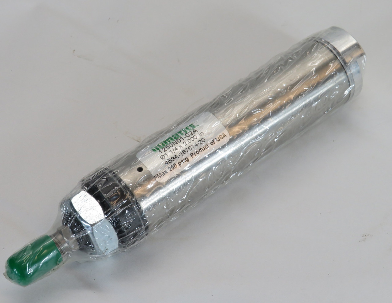 Numatics 1250N01-02A Pneumatic Cylinder 1-1/4" Bore 2" Stroke 250 psig NWB