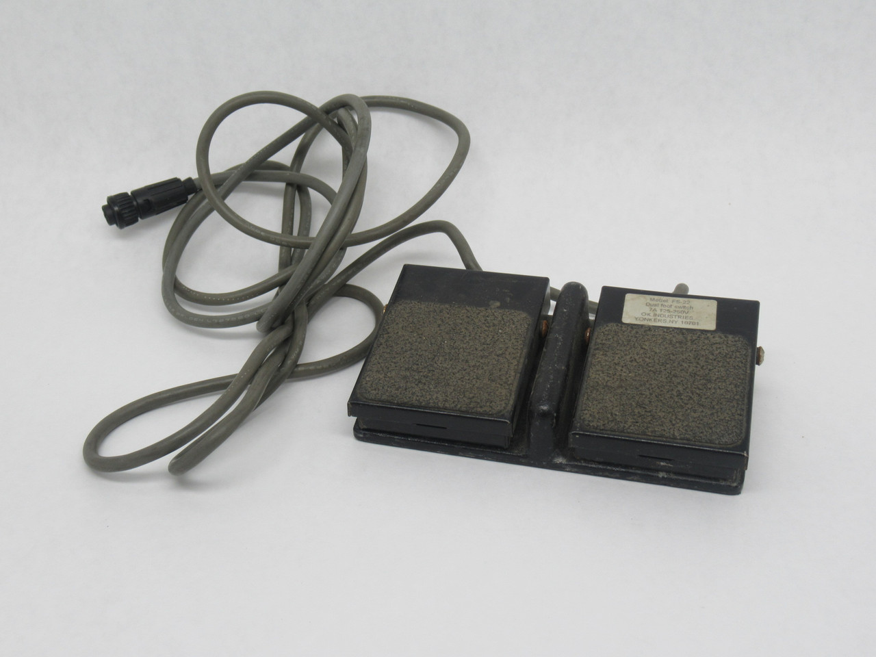 OK Industries FS-22 Dual Foot Switch 125-250V 7A USED