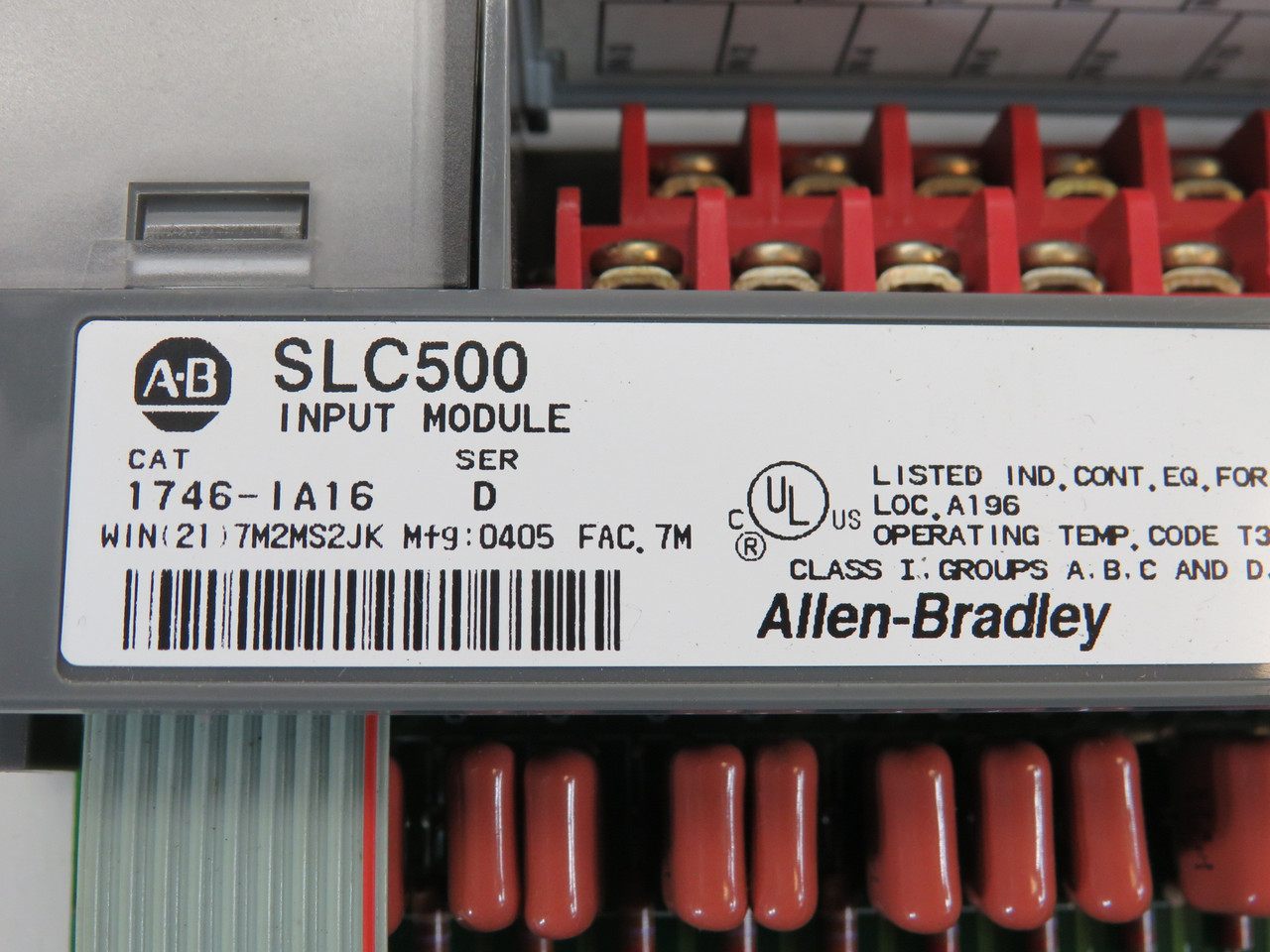 Allen-Bradley 1746-IA16 Series D Input Module 85-132V 50/60Hz USED