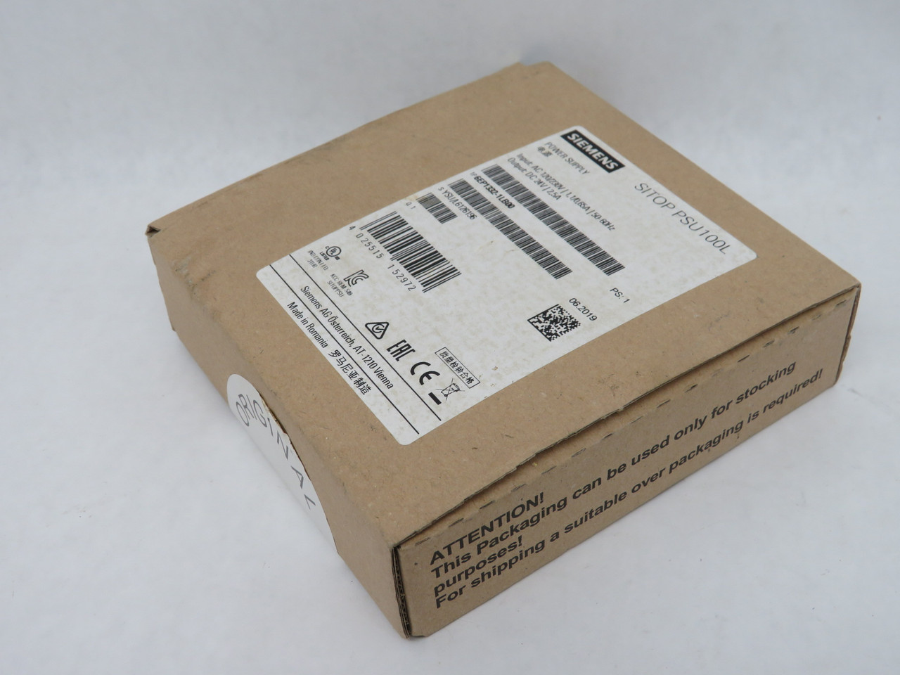 Siemens 6EP1332-1LB00 Power Supply Output:24VDC 2.5A NEW