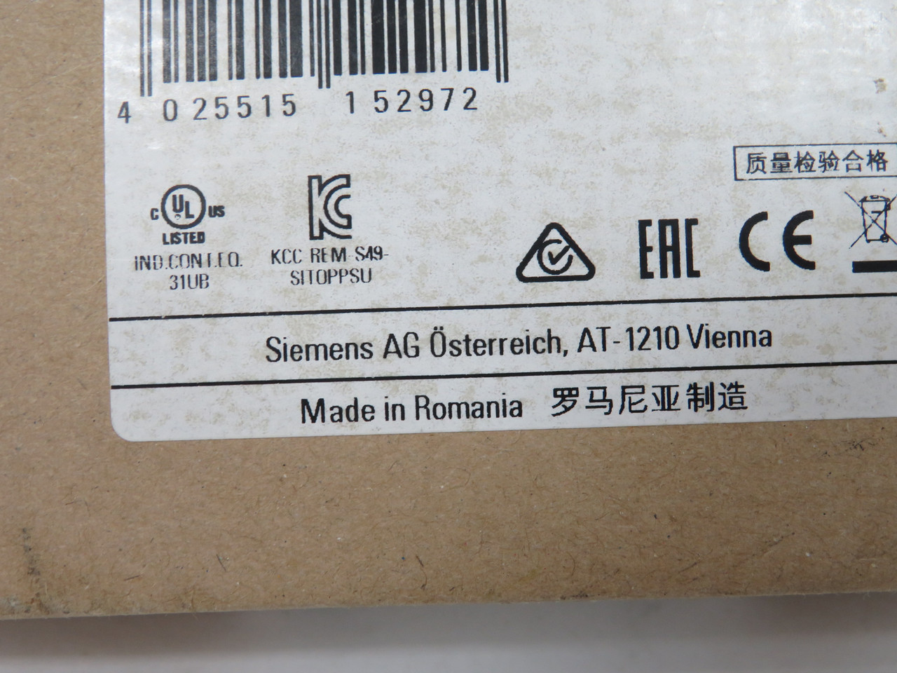 Siemens 6EP1332-1LB00 Power Supply Output:24VDC 2.5A NEW