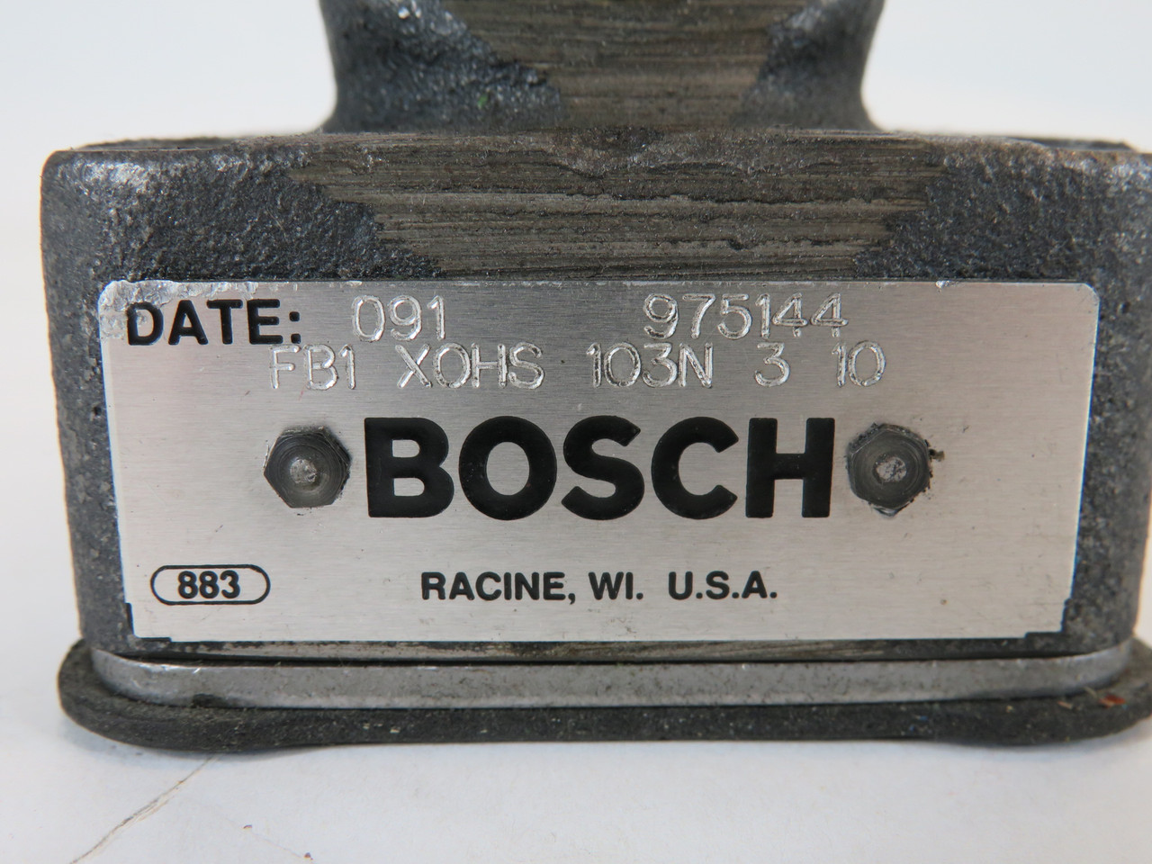 Bosch FB1-XOHS-103N-3-10 Check Valve 3/8" Frame 6 SAE Port SHELF WEAR NOP