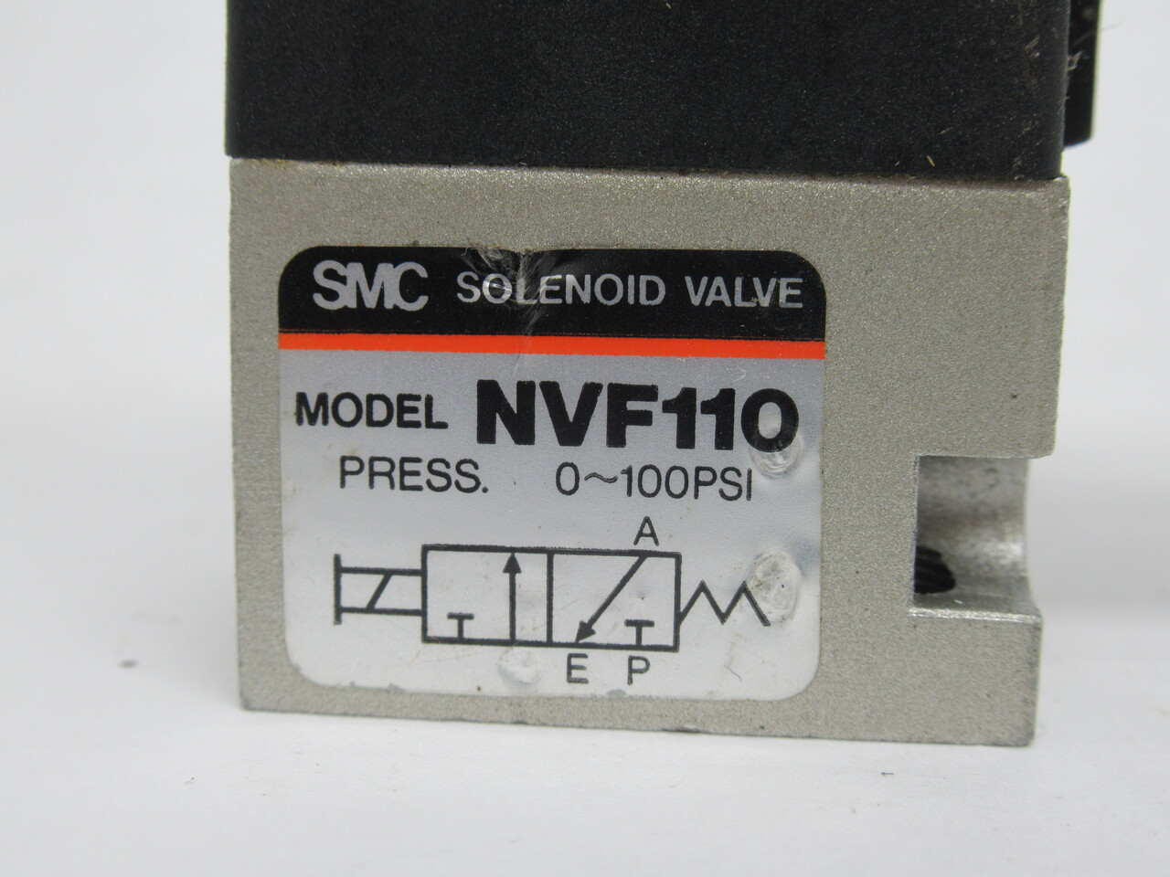 SMC NVF110-5DZ-01T Solenoid Valve 1/8" NPTF 24VDC 0-100psi USED
