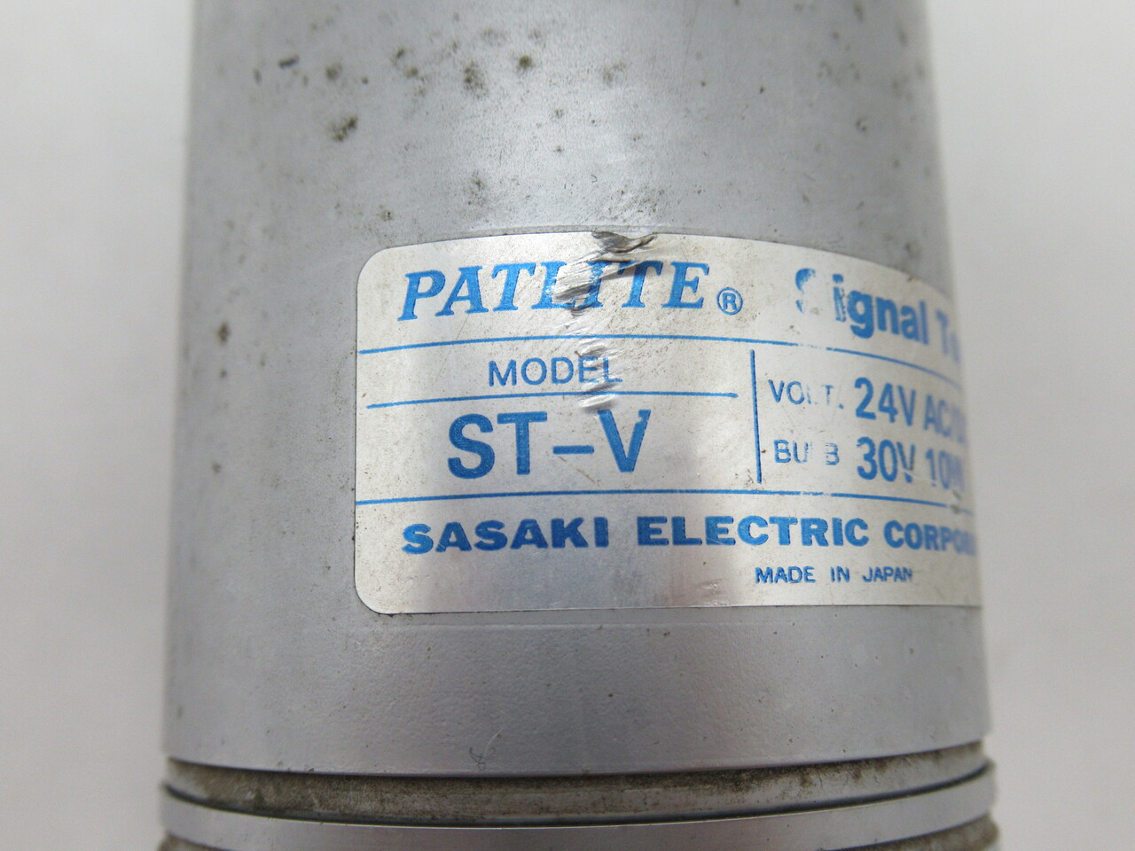 Sasaki ST-V Patlite Stack Signal Tower RED/AMBER/GREEN 24VAC/DC 9" Cable USED