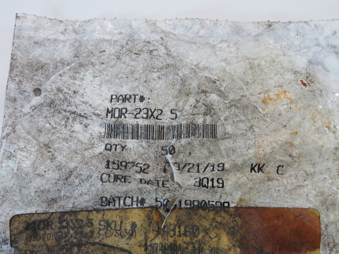 Generic MOR-23X2.5 O-Ring 23mm ID 28mm OD 2.5mm CS Lot of 48 BAG DAMAGE NWB