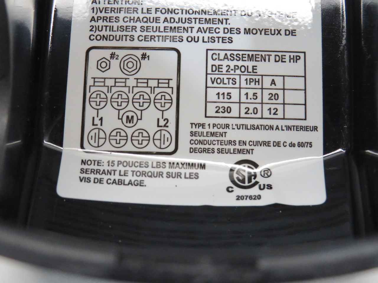 Everbilt 1001053133 Pressure Switch 30-50 psi 115V 1.5HP 20A 230V 2HP 12A NEW