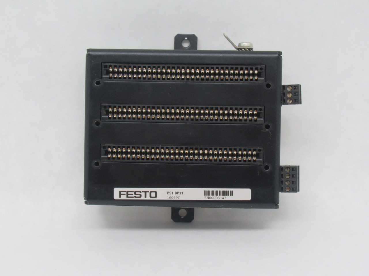Festo 160697 PS1-BP11 3-Slot Bus Board USED