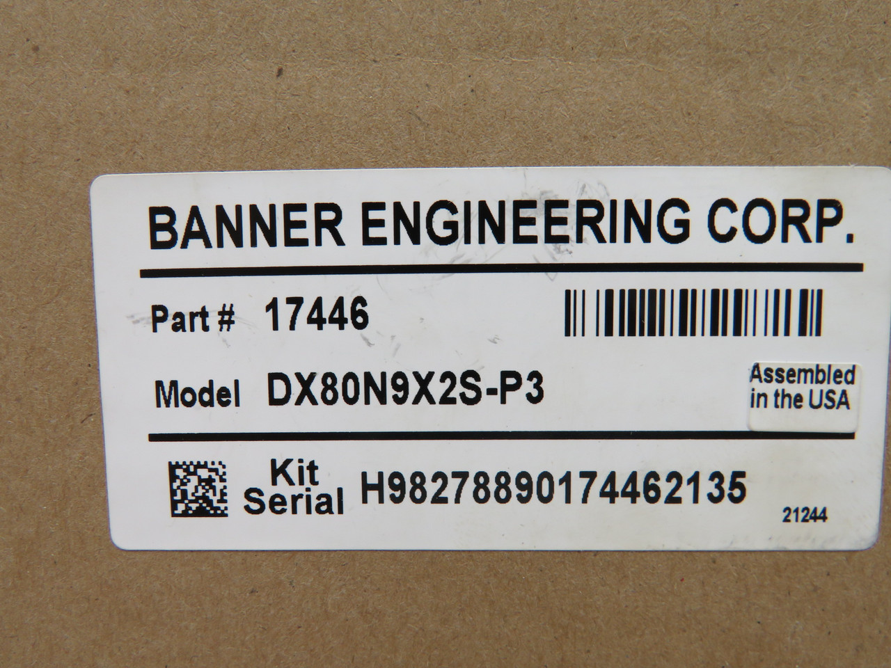 Banner DX80N9X2S-P3 17446 FlexPower External Antenna for Sensor Kit NEW