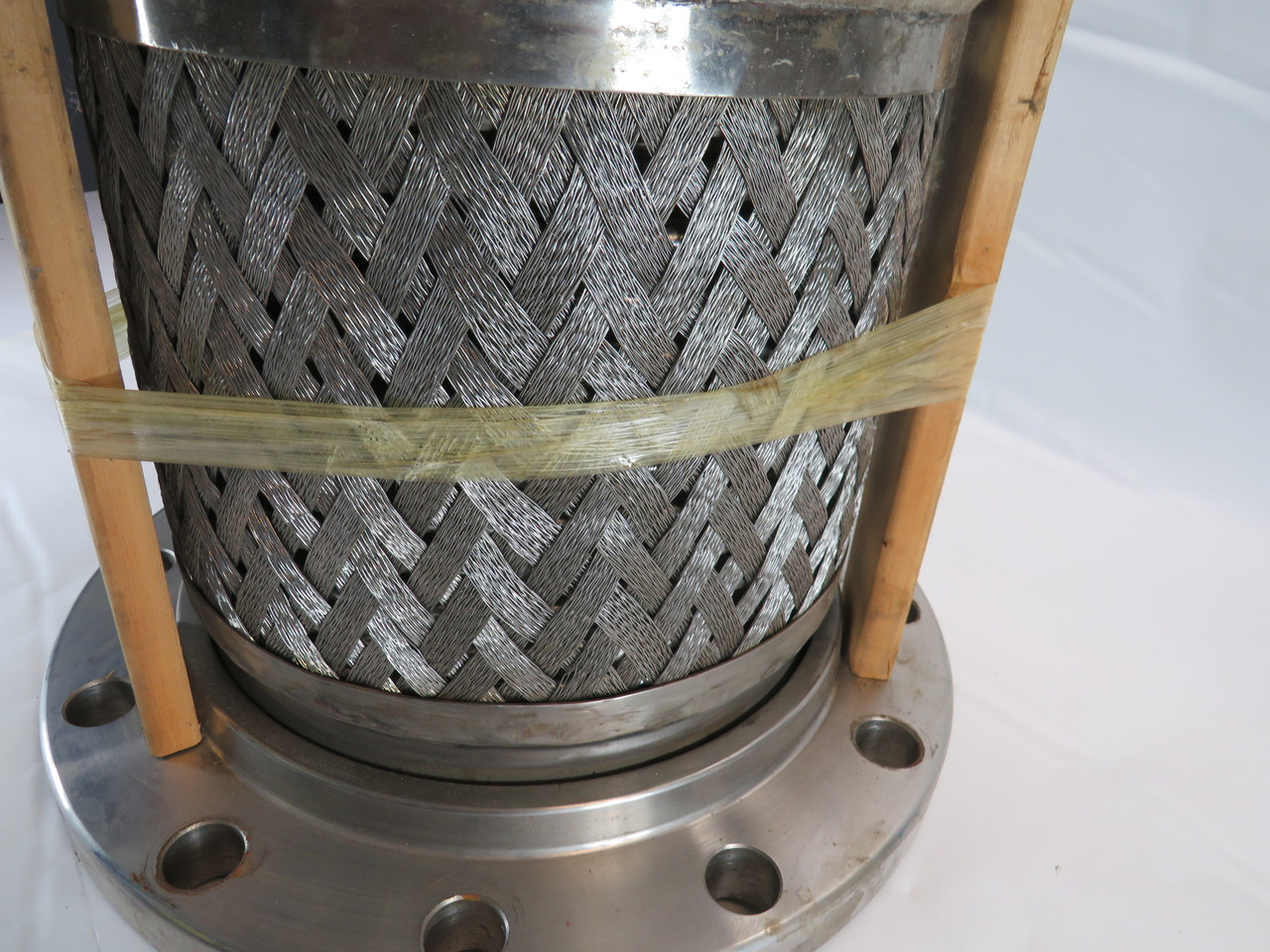 Flex-Pression M-123749 SS Flex Hose 13-3/4"L 10"ID 16"FD 12 Bolt SHELF WEAR NOP