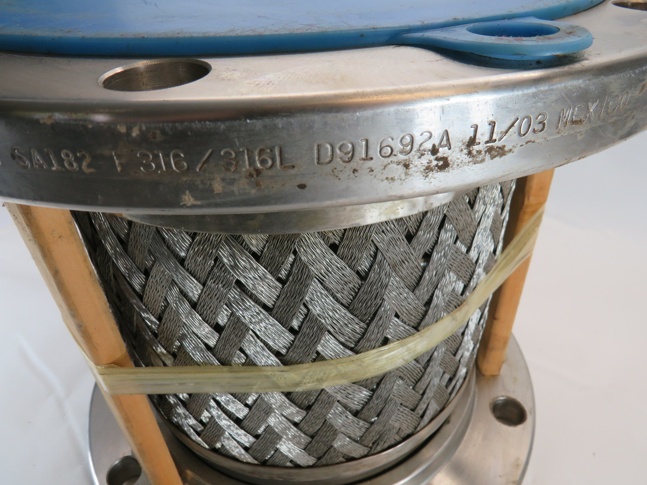 Flex-Pression M-123749 SS Flex Hose 13-3/4"L 10"ID 16"FD 12 Bolt SHELF WEAR NOP