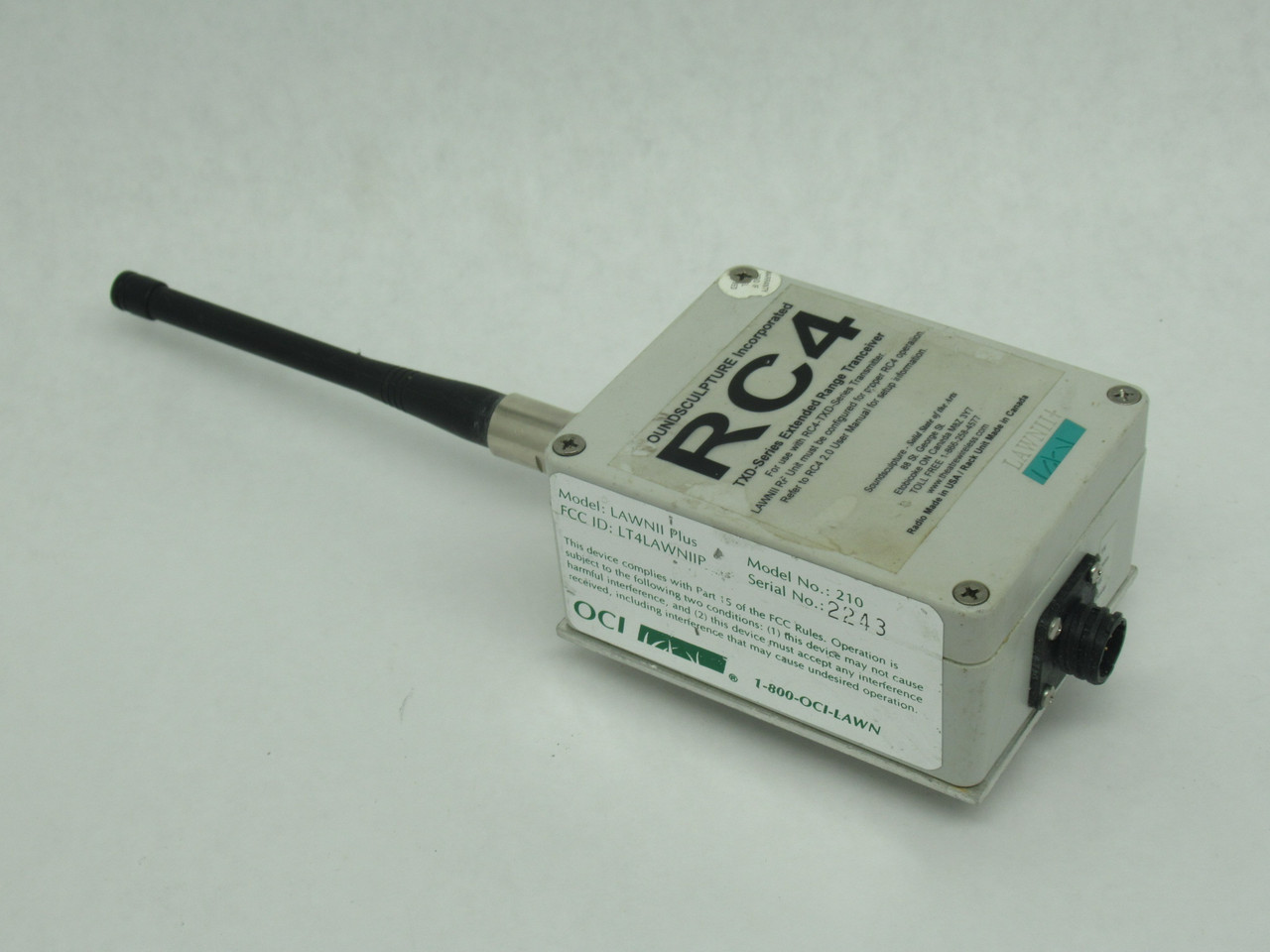 Soundsculpture 210 LAWNII Plus RC4 TXD-Series Extended Range Transceiver USED