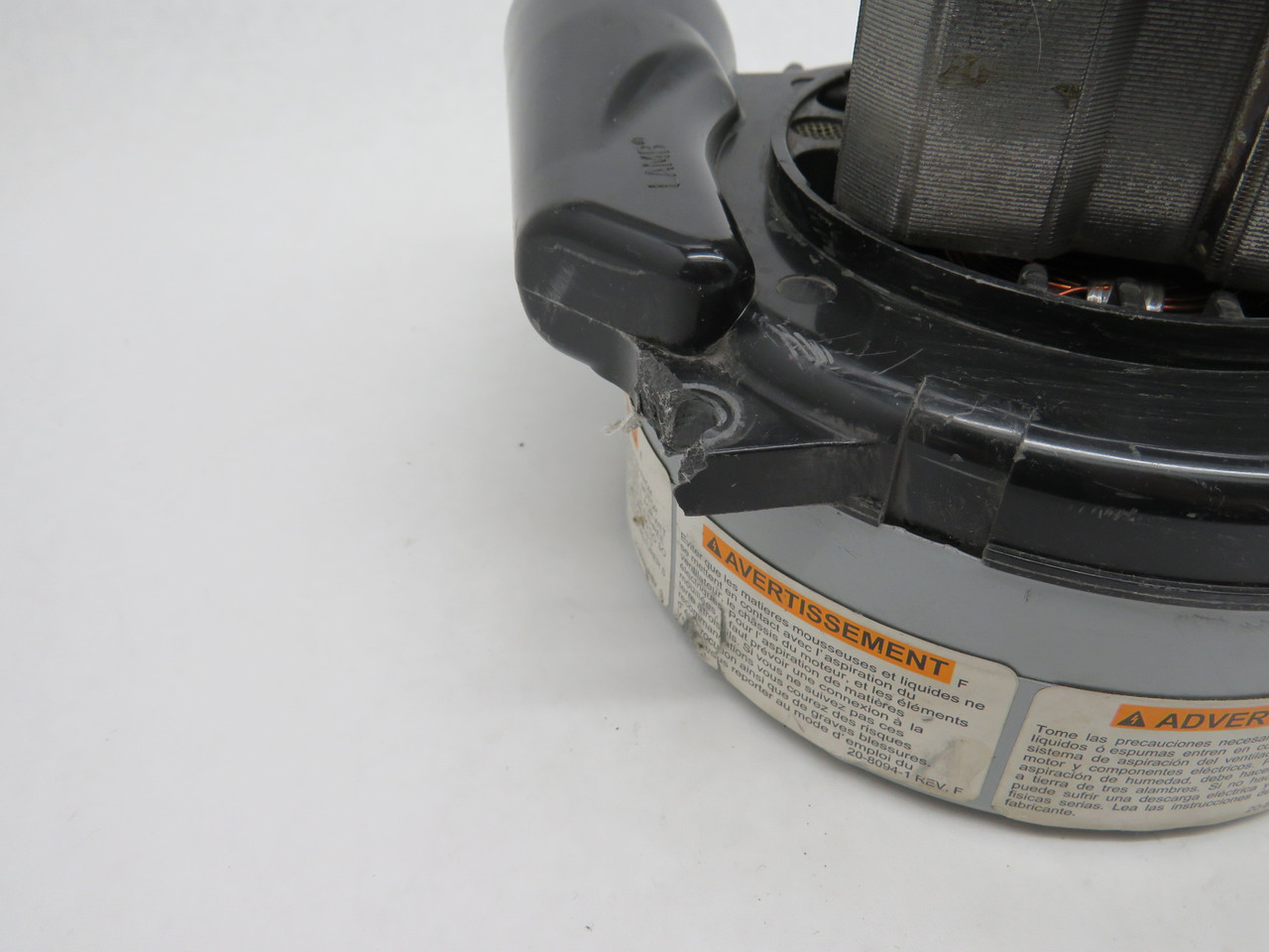 Lamb Electric 116472-13 2-Stage Vacuum Motor 5.7"dia. 120V 60Hz SHELF WEAR USED