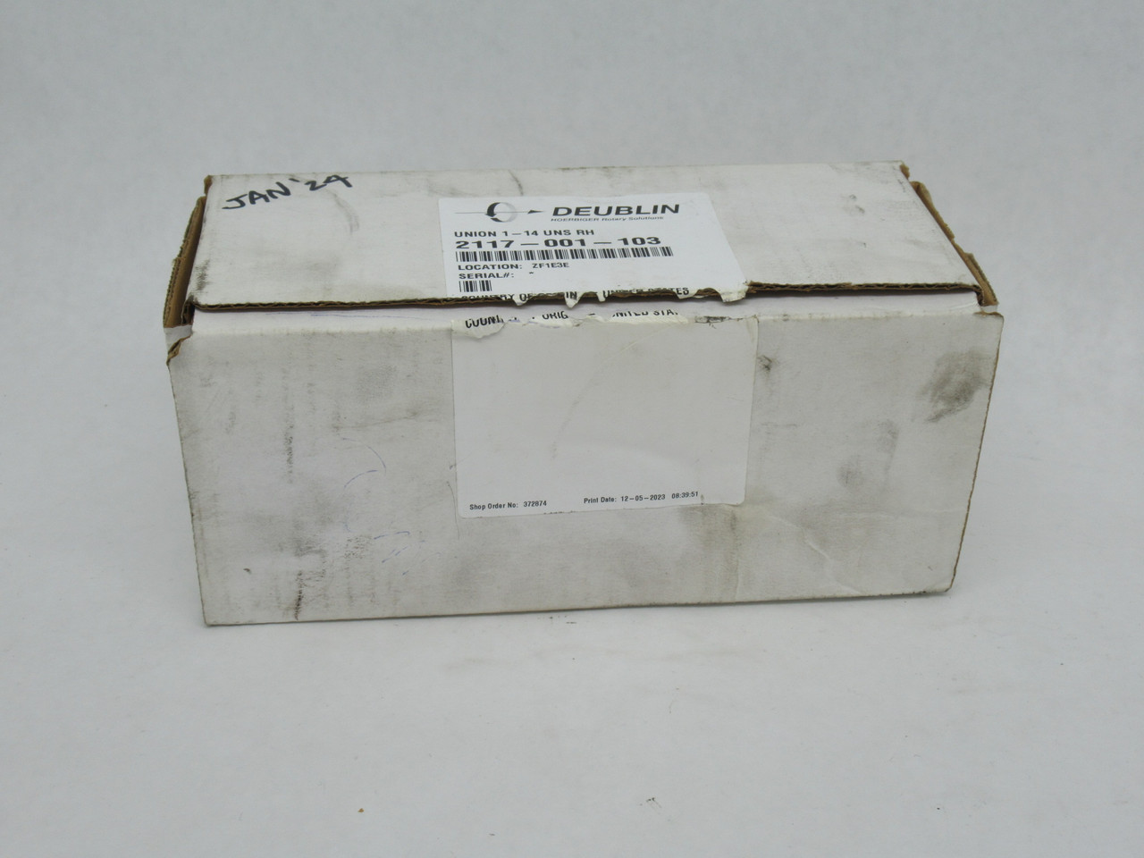 Deublin 2117-001-103 Rotating Union 1"-14 UNS RH 1/2"-14 NPT 10bar NEW