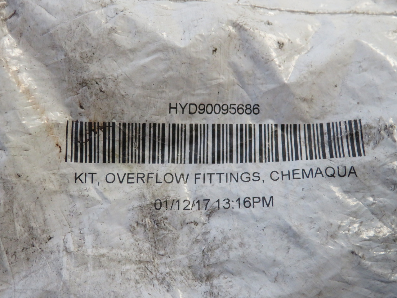 Chem-Aqua HYD90095686 Overflow Fitting Kit Lot of 3 DAMAGED BAG NWB