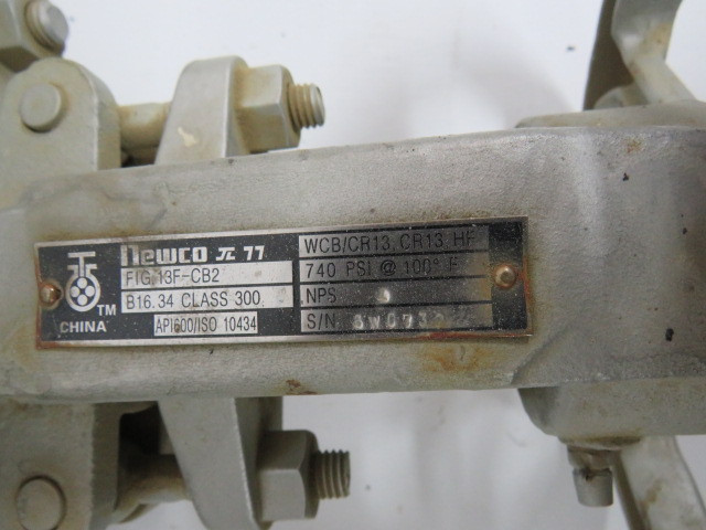 Newco FIG13F-CB2 Carbon Steel Gate Valve 4" 300WOG 140PSI@10DEG F ! NOP !