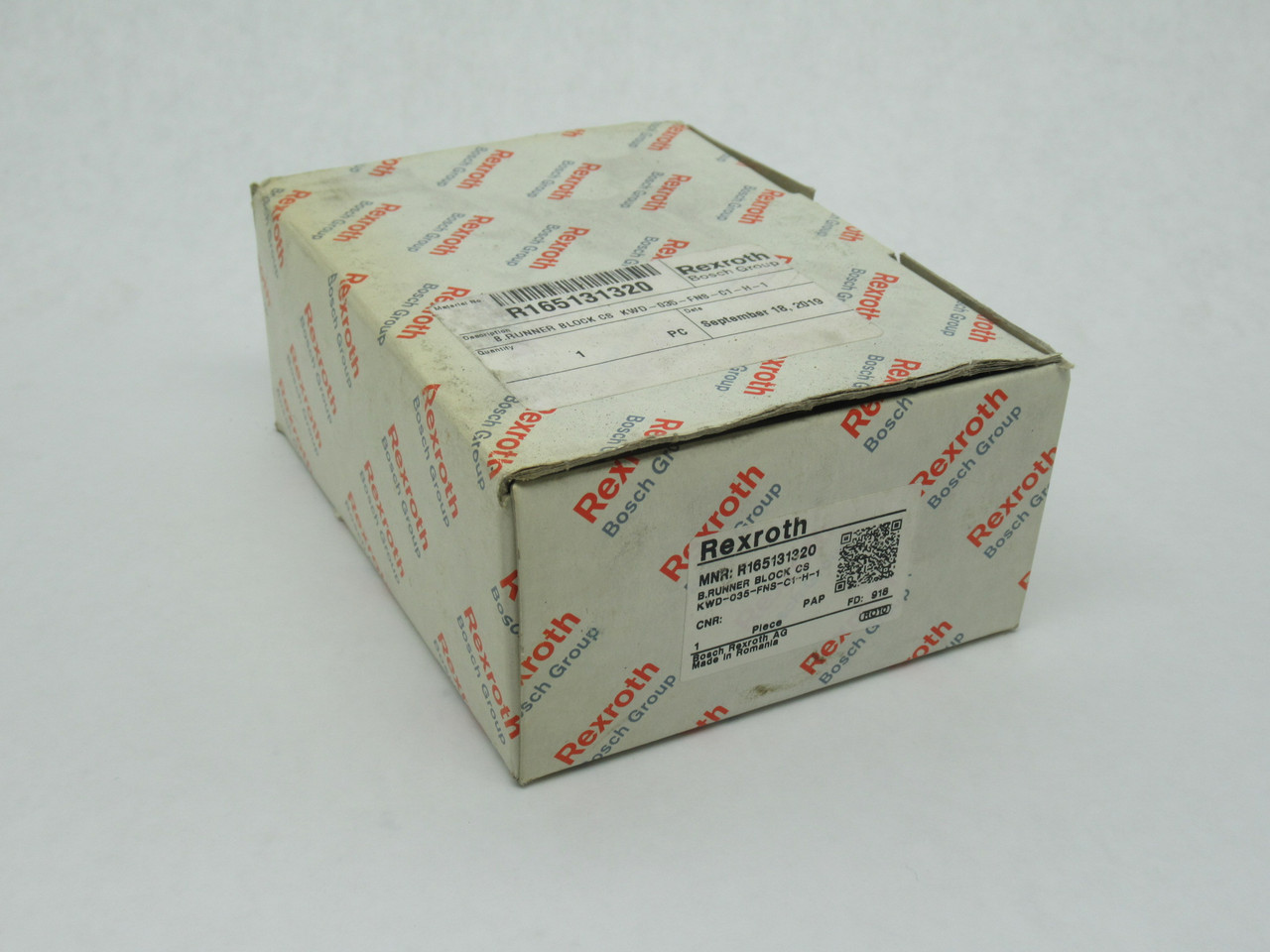 Rexroth R165131320 Carbon Steel Ball Runner Block 110.5mm L 100mm W 40.4mm H NEW