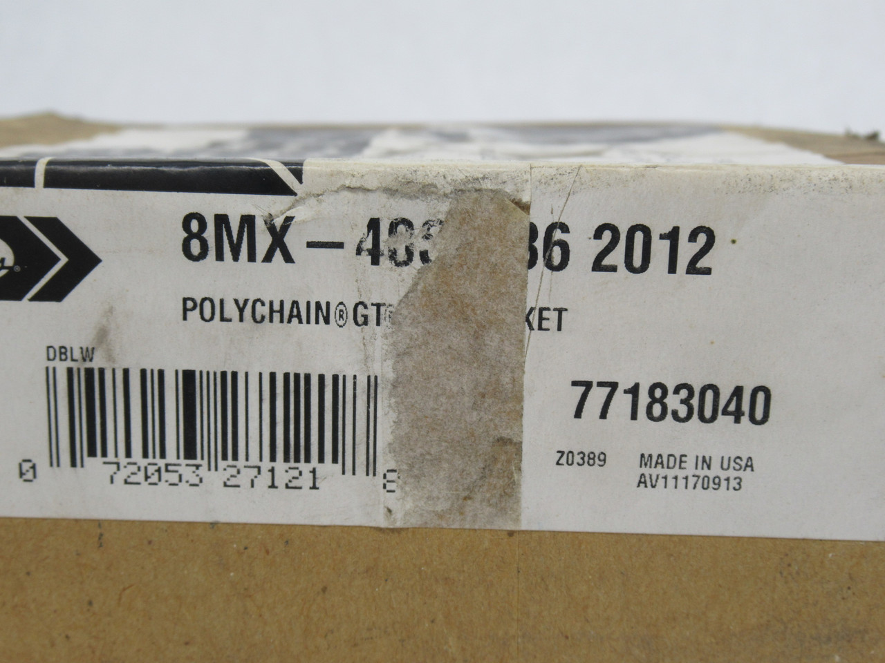 Gates 8MX-40S-36 Polychain Taperlock Sprocket 0.35-2.13" Bore 40T DMG LABEL NEW