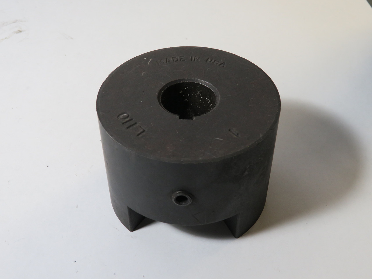 Generic L110-1 Jaw Coupling Hub 1" Bore 3-5/16" OD 1-11/16" LTB USED