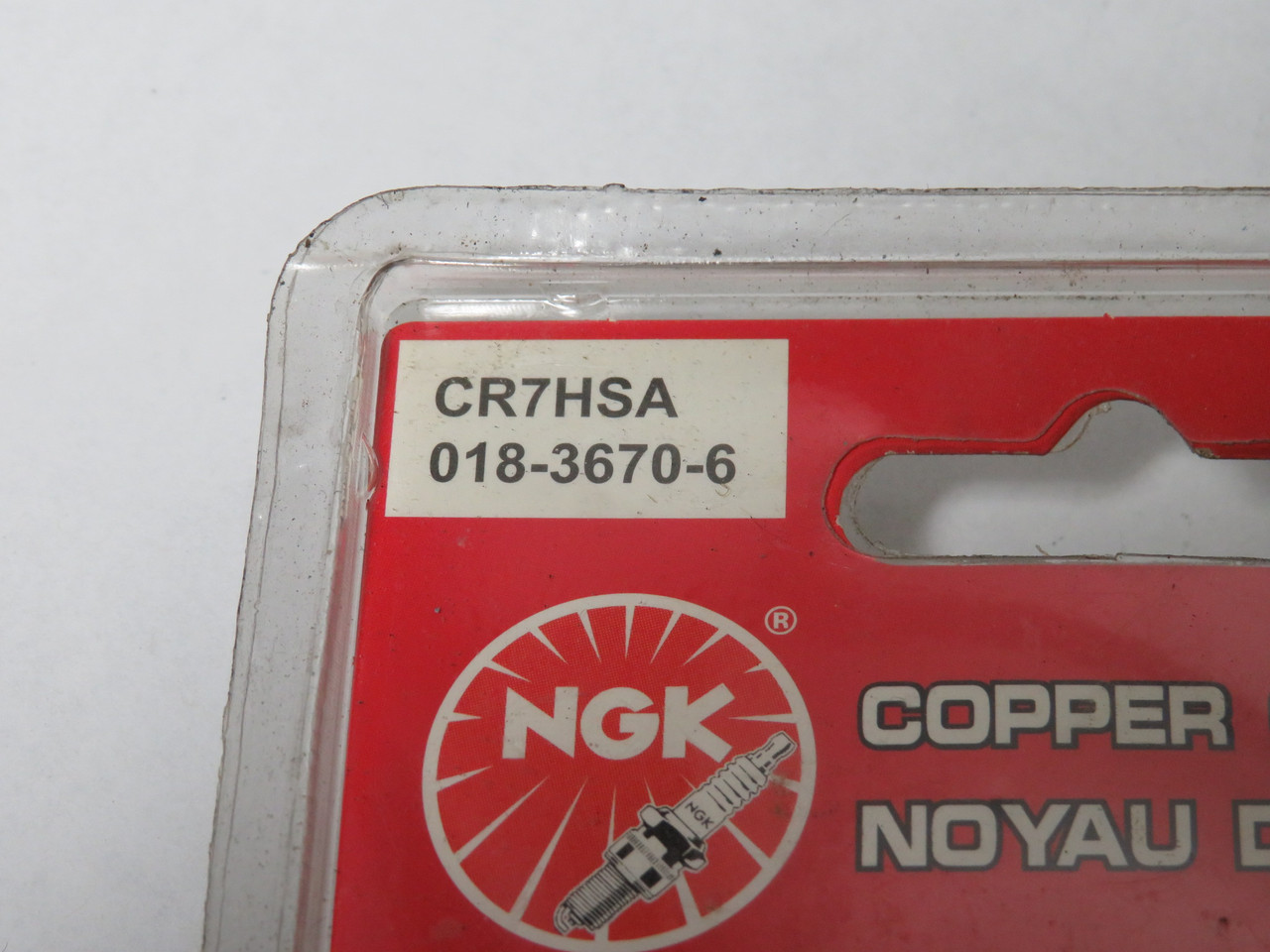 NGK CR7HSA Spark Plug 2-Pack PACKAGING DAMAGE NEW