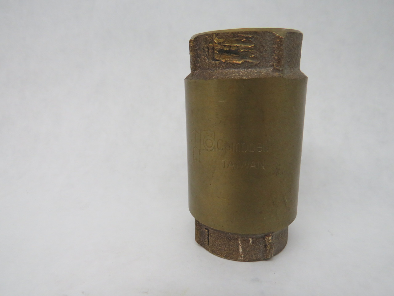 Campbell CVB-4TLF Brass Spring Check Valve 1" FNPT 200LB COSMETIC DAMAGE USED