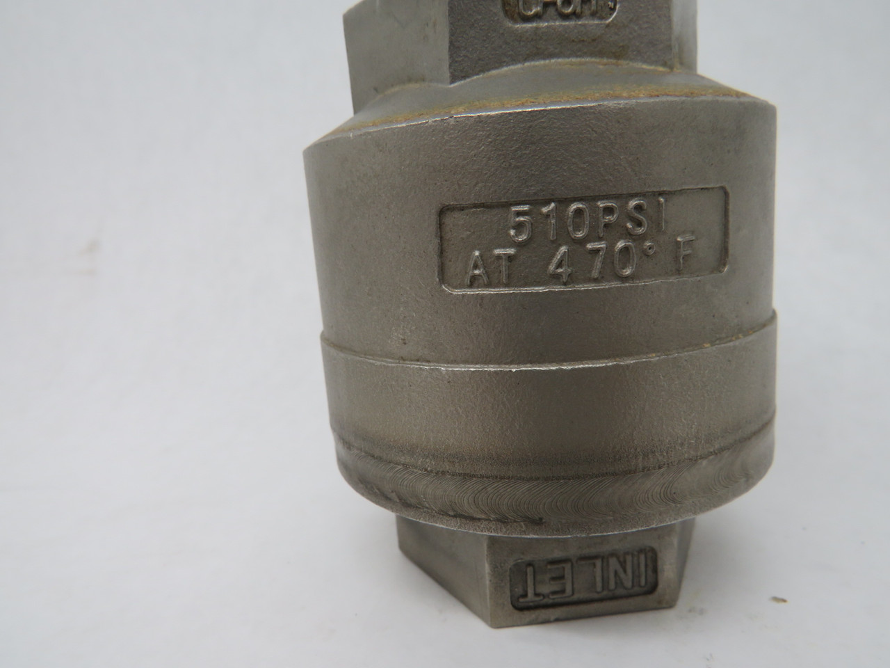 Watson McDaniel WSSCV-15 Check Valve 1-1/4" CF8M 750CWP 450F 510 psi RUST USED