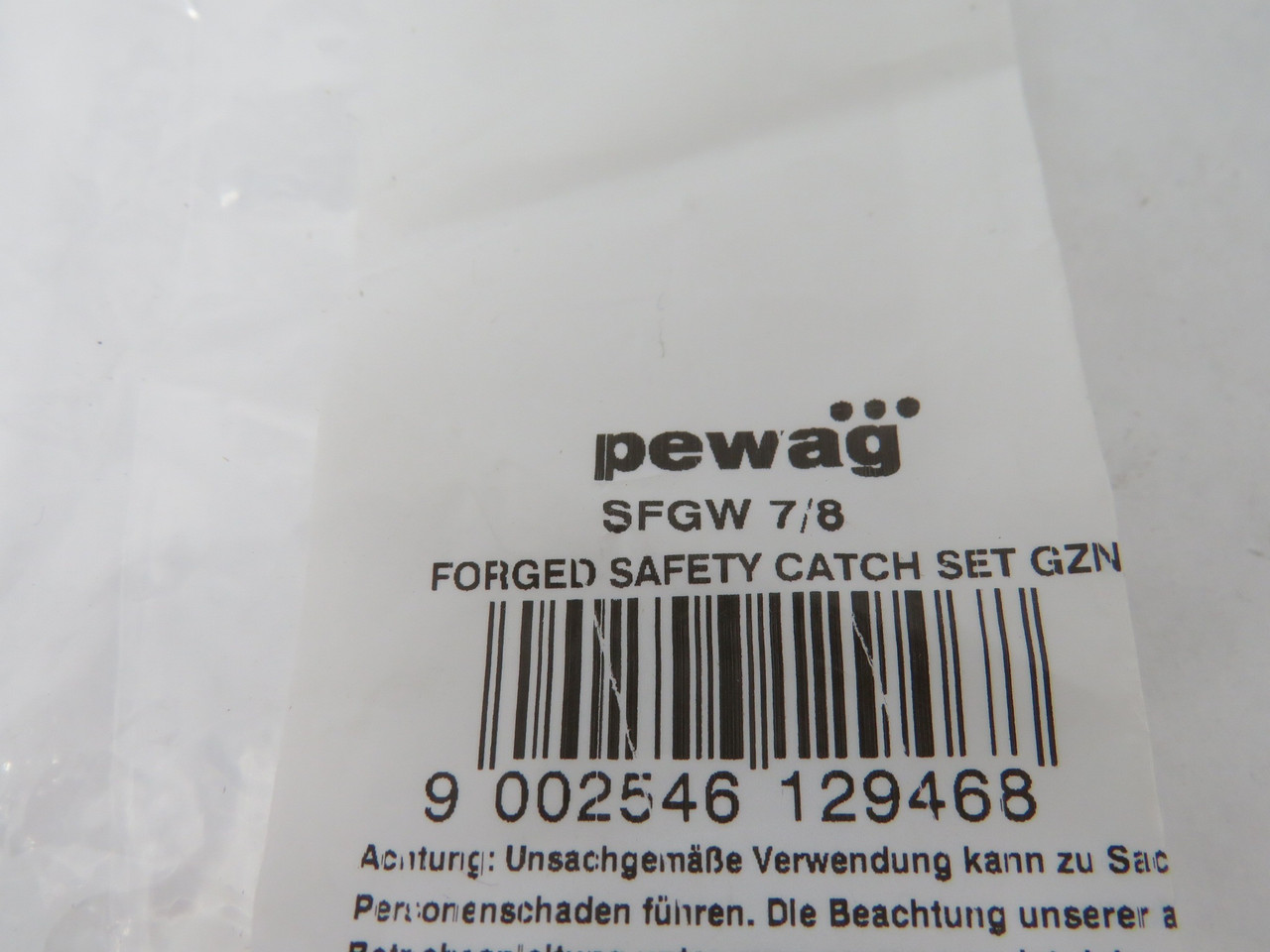 Pewag SFGW-7/8 7002585 Safety Catch Set NWB