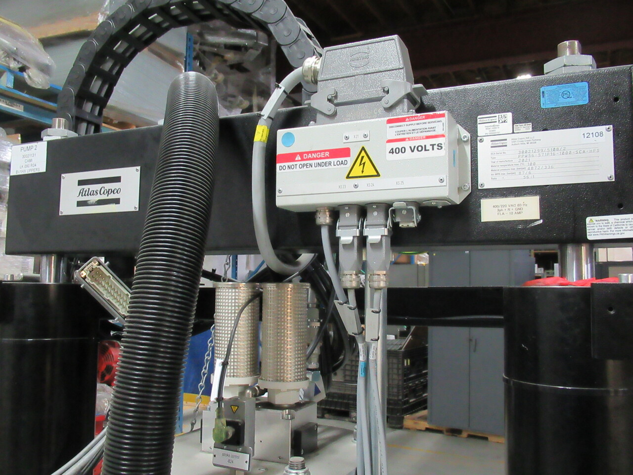 Atlas Copco PPW56-571P16-1000-SCA-HPS SCA Double Barrel Dispensing Pump USED