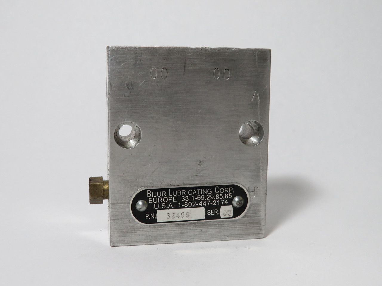 Bijur 32499 Valve Block USED