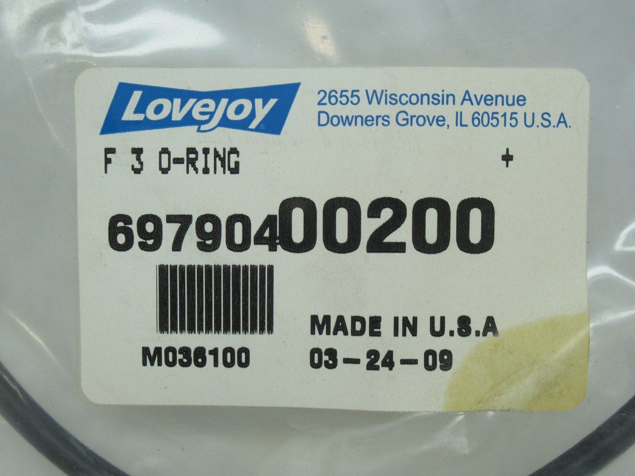 Lovejoy 6790400200 O-Ring F3 for Size 3 Flanged Coupling NWB