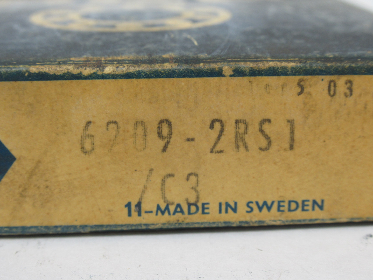 SKF 6209-2RS1/C3 Deep Groove Ball Bearing 85mmOD 45mmID SHELF WEAR/SEALED NEW