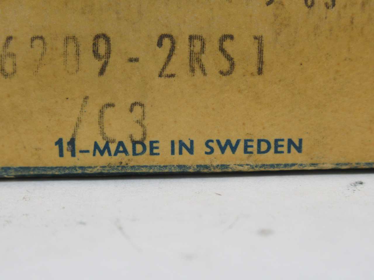SKF 6209-2RS1/C3 Deep Groove Ball Bearing 85mmOD 45mmID SHELF WEAR/SEALED NEW