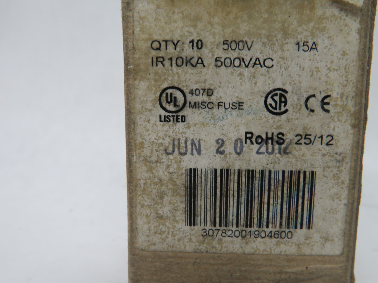 Ferraz Shawmut ATQ15 Time Delay Fuse 15A 500VAC Lot of 7 DMG BOX/LABEL NEW