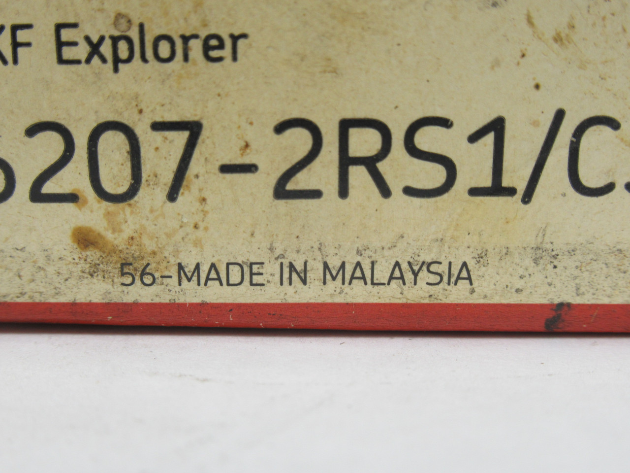 SKF 6207-2RS1/C3 Deep Groove Ball Bearing 72mm OD 35mm ID SEALED/SHELF WEAR NEW