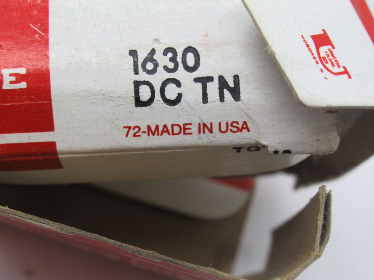 NICE 1630DCTNTG18 Radial Ball Bearing 1-5/8" OD 3/4" ID 1/2" W DAMAGED BOX NEW