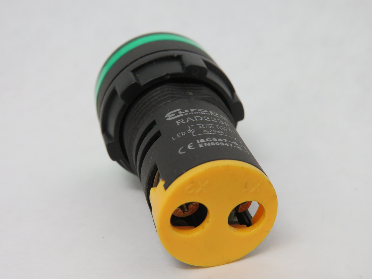 Europa RAD223F Green Pilot Light 110VAC/DC 20mA SHELF WEAR NOP