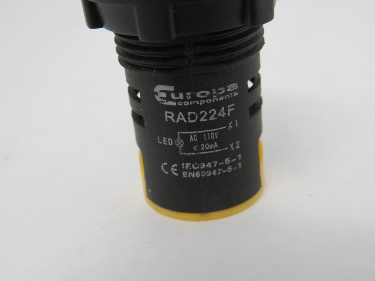 Europa RAD224F Red Pilot Light 110VAC/DC 20mA SHELF WEAR NOP