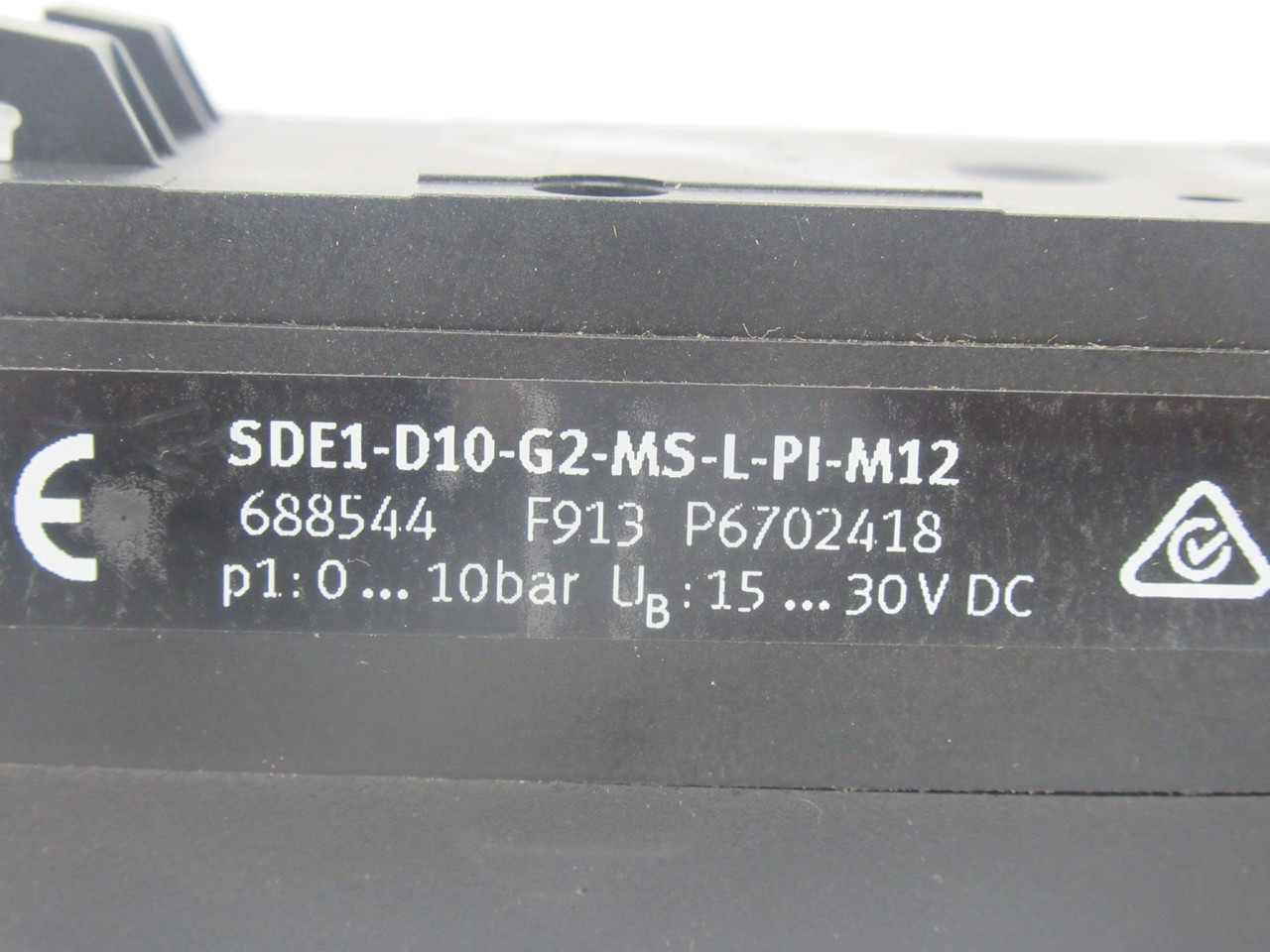 Festo 688544 SDE1-D10-G2-MS-L-PI-M12 Pressure Sensor 0-10 bar 15-30VDC USED